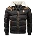 Produktbild Geographical Norway Herren Steppjacke Abraham Black - L - mit UD Beanie