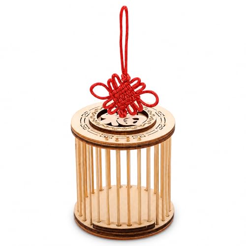 balacoo Wooden Grasshopper Cage 8.7 Inch Portable Cricket Cage Small Breeding Habitat Box for Outdoor Exploration and Kids Nature Learning