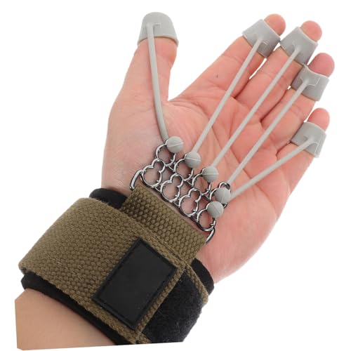 Physiothérapie et exercices multi-doigts avec l'extenseur en silicone gris - 4