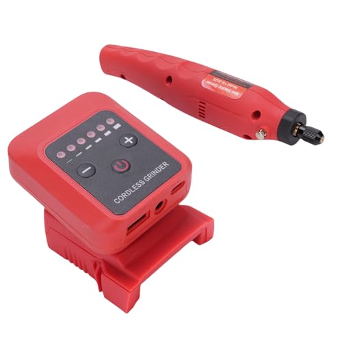Grinder de ángulo Inalámbrico, Amoladora de Batería Recargable de 20 V de 6000-18000 Rpm Pequeña Herramienta de Taladro de Molinillo Inalámbrico Potencia Eléctrica para Grabado,
