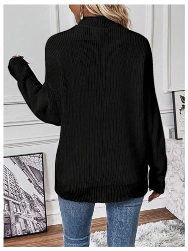 GORGLITTER Women's Cut Out Oversized Lighweight Sweater V Neck Long Sleeve Sexy Trendy 2025 Fall Pullover Tops2