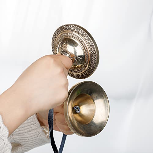 Zenbless 3.5Inch Tibetan Tingsha Cymbals 2Pcs, With Storage Box And Fabric Case, Meditation Sanskrit Bronze Chime Bells For Spiritual Healing Mindfulness, Yoga Buddhist, Relaxation Musical Instruments #TOP1