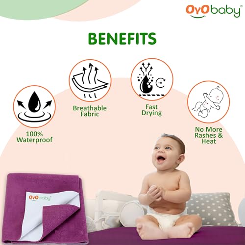OYO BABY - Quickly Dry Super Soft Waterproof and Reusable Mat/Underpad/Absorbent Sheets/Mattress Protector - Image 4 thumbnail