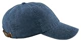 Adams Unisex 6-Panel Low-Profile Washed Pigment-Dyed Cap, Midnight, One Size