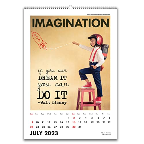 Image of Tallenge - Timeless Motivational Quote - 2023 Desk Calendar - 6 x 9 Inches for Home & Office (Paper, Desk Calendar)