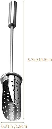 Miniatura 7 de Kichvoe Tubo infusor de colador de té de metal para té suelto, filtro de cocina reutilizable para elaborar cerveza, práctico difusor de malla fina