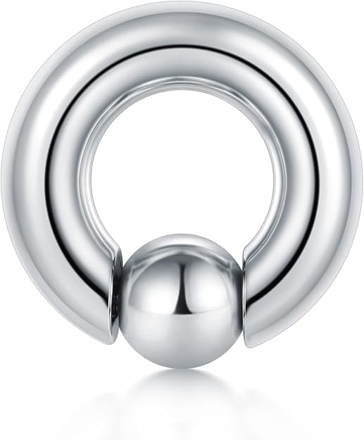 Funseedrr 316L Acier Chirurgical Anneaux de Perles Captives Intim Captive Bead Ring BCR Piercing Bijoux (1.6 2 2.5 3 4 5 6 8 10mm épaisseur)