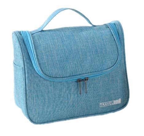 Egab Polyester Toiletry Bag (Blue_SQ-15)