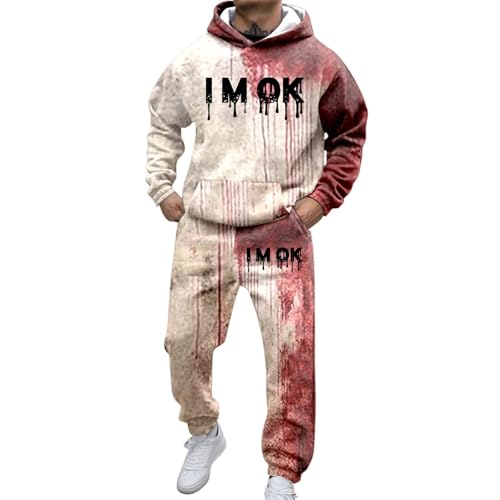 Survêtement homme coton jogging sport entraînement gym ensemble pull bas A51