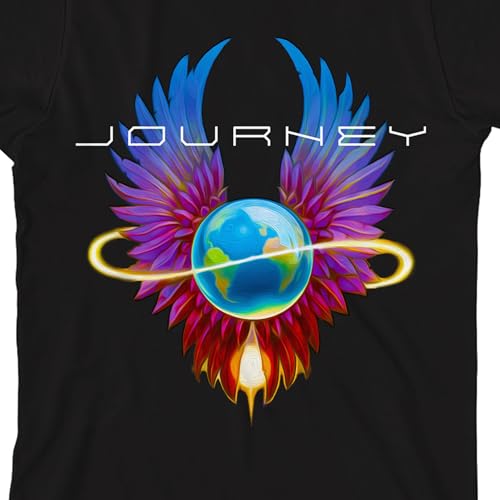 Journey Globe with Wings Crew Neck Short Sleeve Boy's Black T-Shirt2