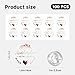 100 Pcs Handmade with Love Stickers – Rose Gold Foil Transparent Labels for Small Business Packaging, Handmade Craft Seals, 1.6 Inch (Rose Gold Foil)