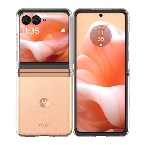 Motorola Razr+ (Plus) 2023 / Razr 40 Ultra Clear Case - Mostre seu telefone, proteção fina, leve, ca