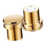 [UTHCLO] 2個 コネクタ保護キャップ 銅製メス用エンドカバー 耐錆 防塵 ノイズ低減マイクスピーカー用丈夫なアダプター保護キャップ