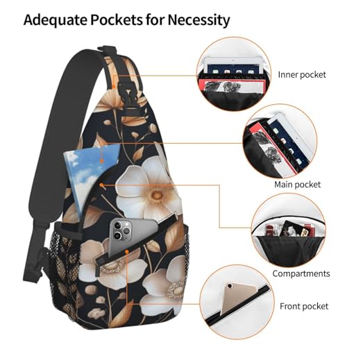 Mochila Multicolor con Flores y Plantas para Senderismo y Viaje miniatura 4