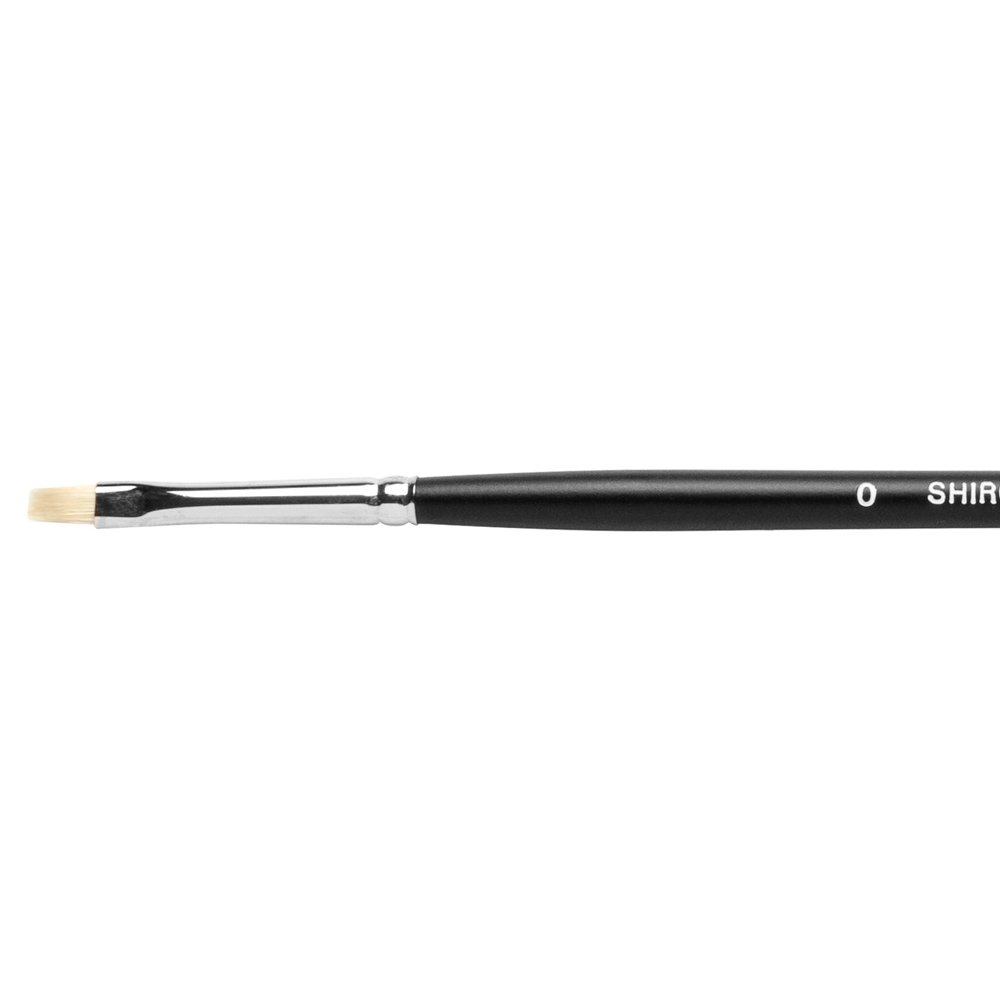 Jackson's Shiro Bright Paint Brush Hog Bristle No.0 For Oil Impasto Painting
