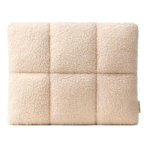 Comfyable Puffy Laptop Sleeve 13 14 15 Inch for Women, Compatible with MacBook Air & MacBook Pro M4 M3 2024, Soft Fluffy Plush Furry Sherpa Pillow Case for Computer Cover