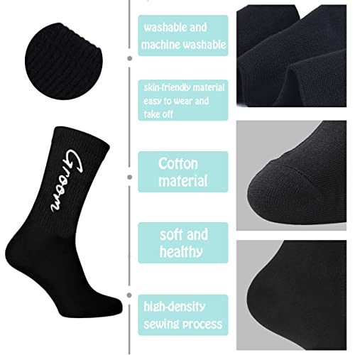 Partygifts&Beyond 7Packs Groomsmen Socks,Groom Socks And Best Man Socks Perfect Proposal Gift Socks For Bachelor Party(Squiggle) #TOP2