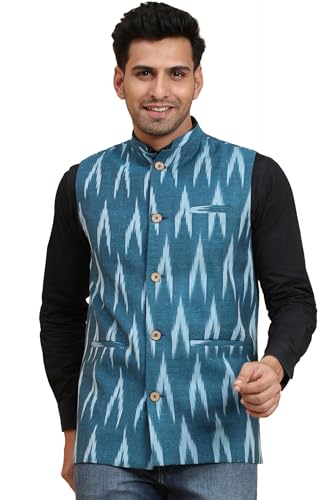 Image of SKAVIJ Men's Casual Nehru Jacket Business Vests Lightweight Waistcoat Slim Fit Suit Vest