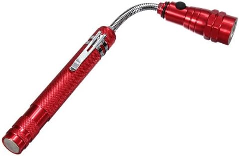 Flexible Flexi Torch Telescopic 3LED Magnetic Pick Up Tool Light Lamp Flashlight 1pcs