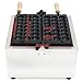 42 PCS Commercial Donut Rock Sugar Gourd Ball Waffle Maker Waffle Baker Machine Nonstick Egg Hot Dog Baker Machine 1500W for Bakeries with Wood Handle, Restaurants, Kiosks, Canteens
