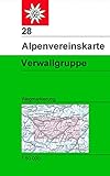  Verwallgruppe: Wegmarkierungen - Topographische Karte 1:50000 (Alpenvereinskarten)