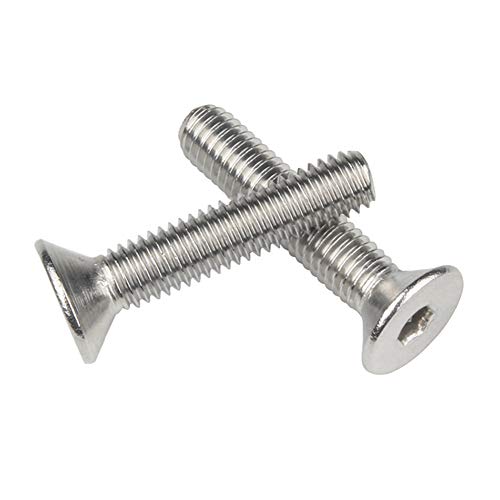 ORANXIN Tornillos Cabeza Avellanada - M3 M4 Acero inoxidable Clavos Pernos Hexagonales Avellanada Allen Tornillos de Máquina Pernos