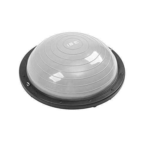 ISE Balance Trainer Ball, media bola de entrenamiento, Ø 59 cm, equipo de fitness para pilates, yoga, gimnasio en casa, entrenamiento de modelado, máx. 150 kg, SY-BAS1001B