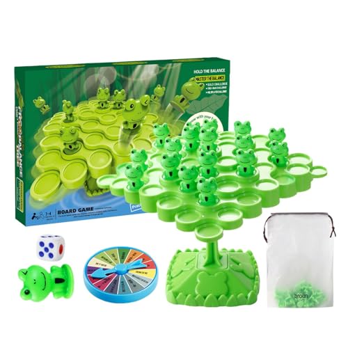 50 Juegos De Equilibrio De Ranas Con De Almacenamiento, Juego De Mesa De Rana Arbórea Equilibrada Con Soporte, Educativo Interactivo Para Padres E Hijos Para Niños Adultos