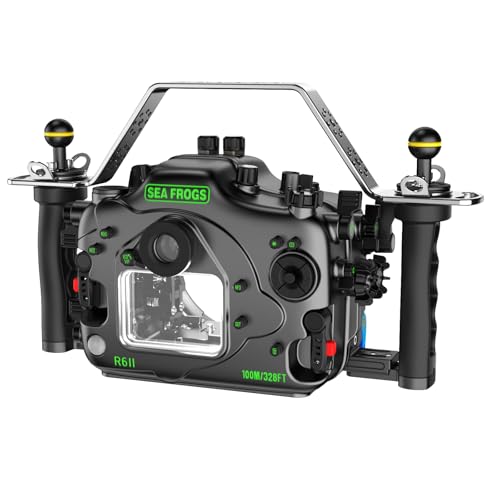 Ficha técnica Seafrogs Carcasa de metal subacuática para Canon EOS Mark III con diámetro de 180/230 mm, lente ojo de pez, impermeable, 130 pies/40 m, carcasa de metal para cámara de fotografía de deber - Fernando Cortés