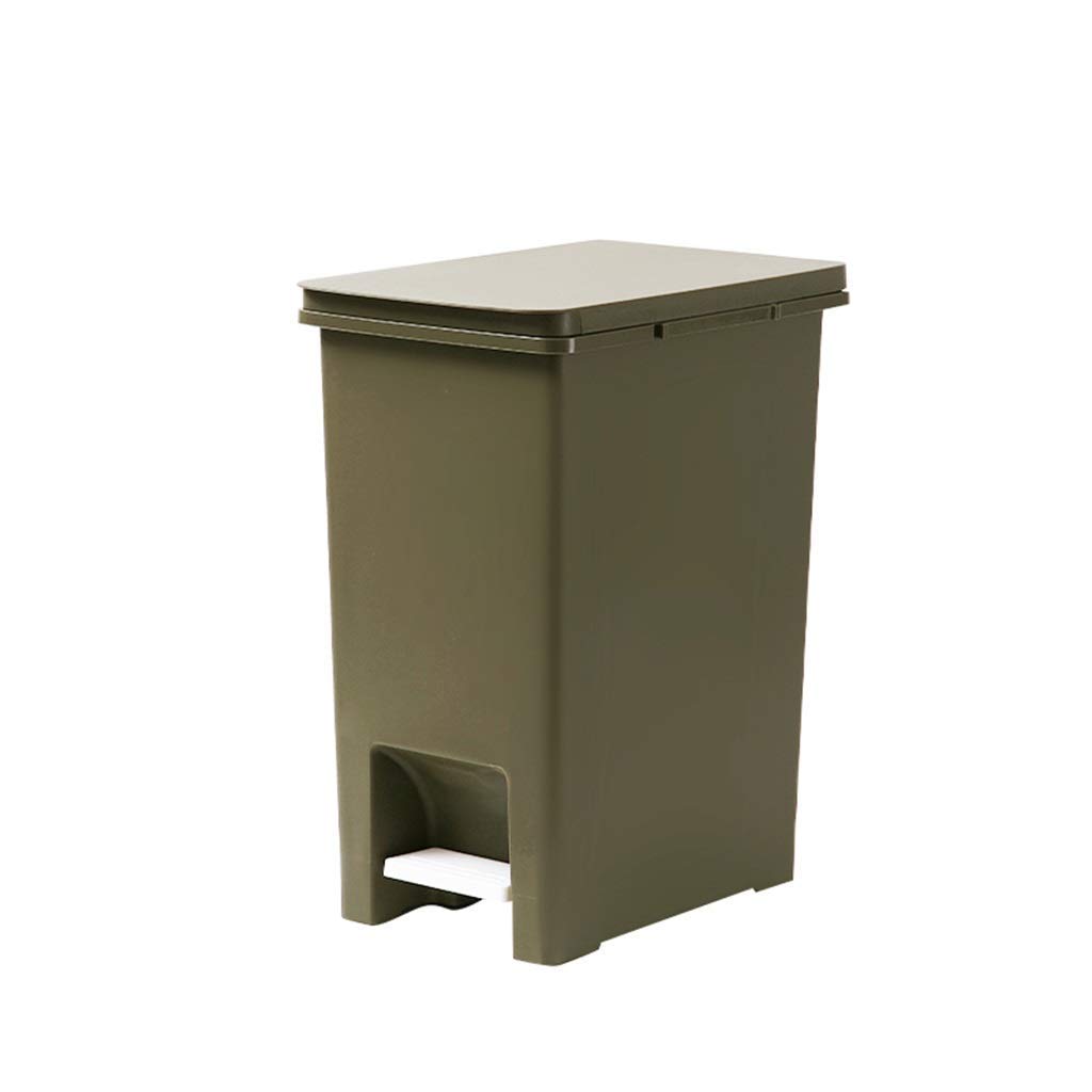 Poubelle multifonction étanche verte de 15L avec couvercle hermétique