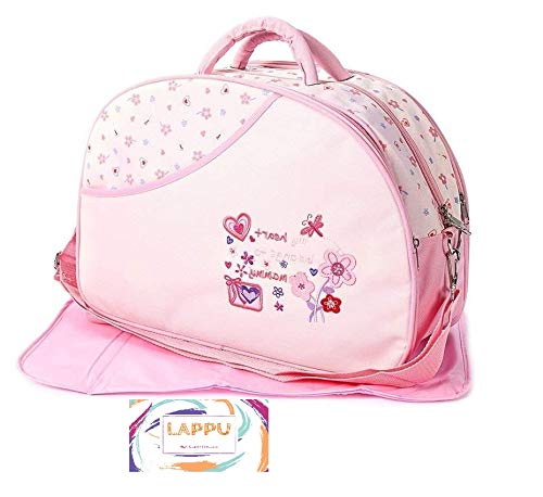 lappu New Born Baby Multipurpose Polyester Diaper/Mother Bag with Holder Diaper Changing Multi Compartment Print May Vary-picture-17
