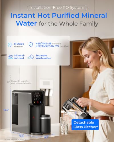 Image of Waterdrop M6HG Instant Hot Countertop RO Water Filter, [ Mineral Added ]