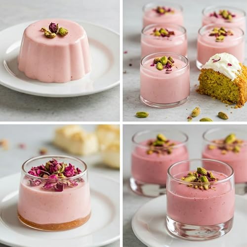 Orientalisches Rosenwasser 250ml Glasflasche- ideal zum Backen und Kochen - Blütenwasser zur Aromatisierung von Süßspeisen, Backwaren und Getränken + Ben’s Garden Notizblock Set