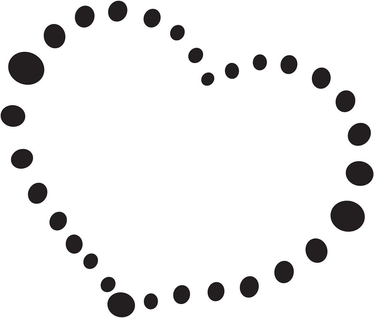 Vinyl Decal Sticker for Computer Wall Car Mac Macbook and More - Dotted Heart