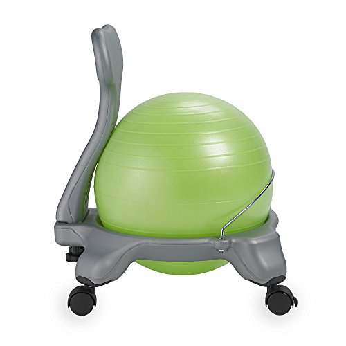 Image of Gaiam Kids Balance Ball Chair, Classic Stability (Pink) | Kids Stability Ball Chair | Active Desk Seating Alternative | Core & Balance Engagement | Pump Included | Ages 6-12