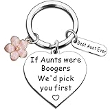 Best Aunt Auntie Ever Birthday Gifts for Women from Niece Nephew Unique Aunts Valentines Mothers Day Cute Key Chain Accessories Key Ring Presents for Her Womens Stocking Stuffers Christmas Gifts