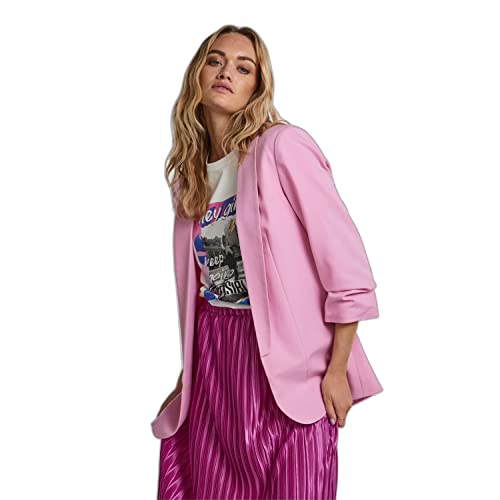 PIECES Damen Pcboss Noos 3/4 Blazer, Begonia Pink ,L