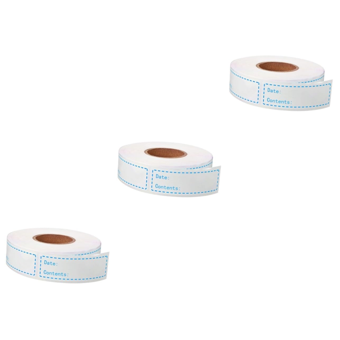 TEHAUX 3 Etichette Adesivper Data Alimentare Blu Pratichper Identificazione Cibi Cucina Facili Da Applicare Su Superfici Lisce Design Chic Per Conservazione e Organizzazione Cibo