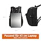 Amazon Basics Laptop-Rucksack mit gepolsterten Schulterriemen und Aufbewahrungsfächern für Stifte, Schlüssel, Handy, geeignet für die meisten Laptops bis zu,17-Zoll, Schwarz