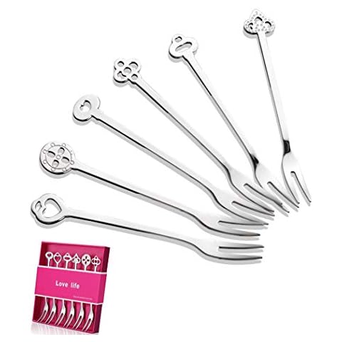Paraphee Reusable Stainless Steel Fruit and Cake Forks Cover