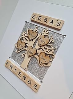Personalised Family Tree Frame, Box Frame, Scrabble Tile, Frame, Tree, Family Tree Gift, Family Tree Frame, Personalised, Keepsake