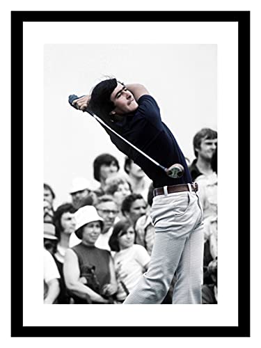 Home Of Legends Black Framed Seve Ballesteros Golf Legend Spot Colour 42X30cm Photo Memorabilia