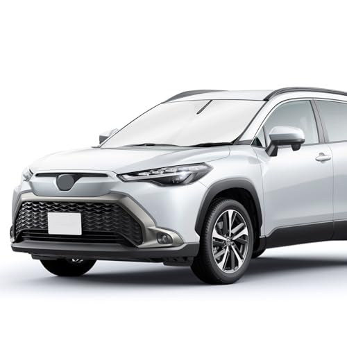 CARTIST カローラクロス フロントサンシェード Corolla cross サンライン サンセット サンフィア フロントガラス サンシェード シェードカーテン マルチサンシェード 遮光 シェード 日よけ 車種専用 車中泊 カスタムパーツ インテリア 内装パーツ 取付簡単 収納袋 メーカー直営