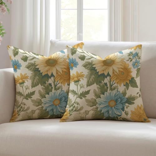 Fundas de cojines 40x40 para decoración de primavera en sofá y dormitorio 3