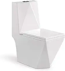 Vaso Sanitário Acoplado (monobloco) Imperial Diamond + anel de vedação + mangueira flexível inox 60 cm - Smart Norte