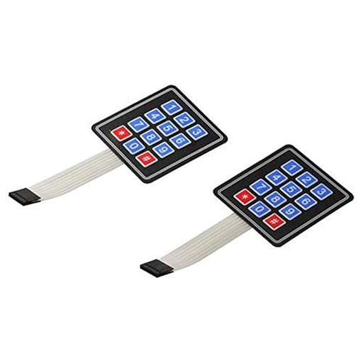 Teclado de matriz de matriz de 4 x 3, teclado universal de interruptor de membrana de 12 teclas (69 x 77 x 1 mm) | Ya disponible en tu tienda friki favorita! En mundofriki.es!