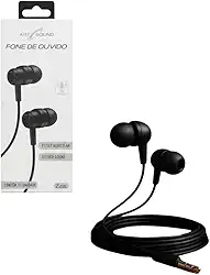 Fone de Ouvido com Fio e Microfone Intra Auricular Confortável Alta Durabilidade Design Moderno e Portátil Entrada P2