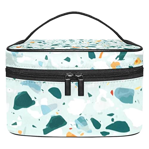 Trousse de toilette portable chic pour voyage avec sac à cosmétiques marbre et organisateur