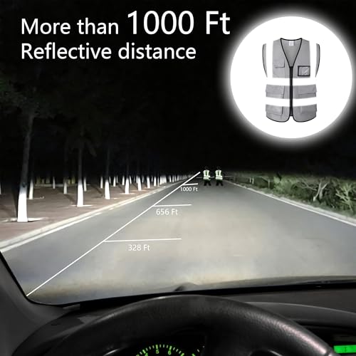 Image of Reflective Safety Vest for Men Women Construction Vest Meet ANSI /ISEA Standard