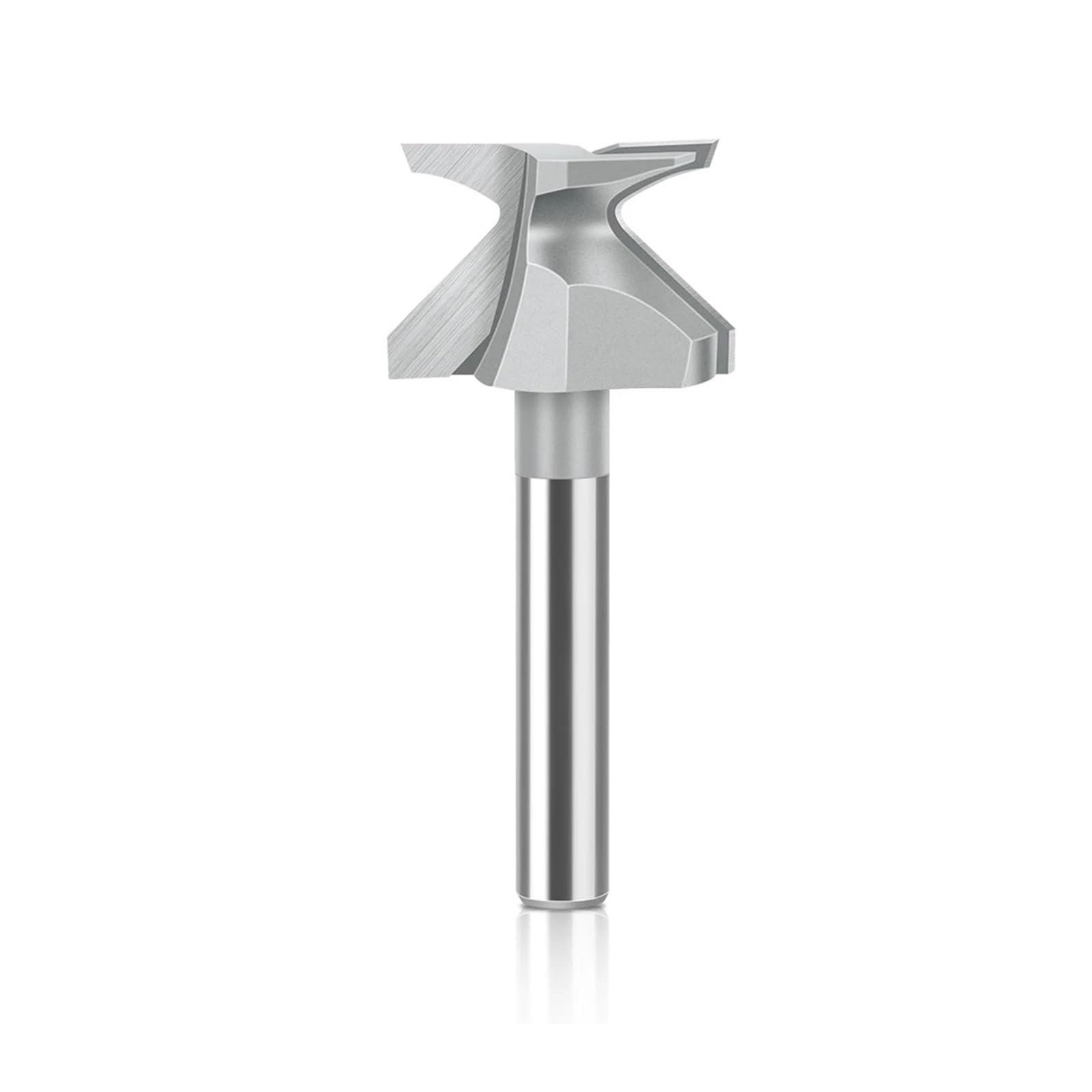 Epaknhgd 6X21.5mm 1Pc R10 1/4" Shank 6Mm Woodworking Router Bit Tongue And Groove Carbide Tip V(6X21.5mm)
